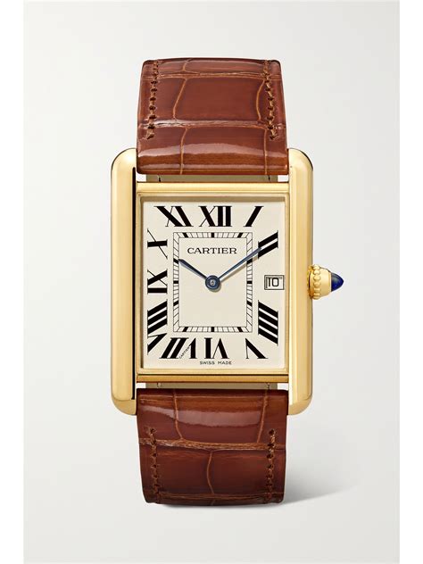 gold cartier tank